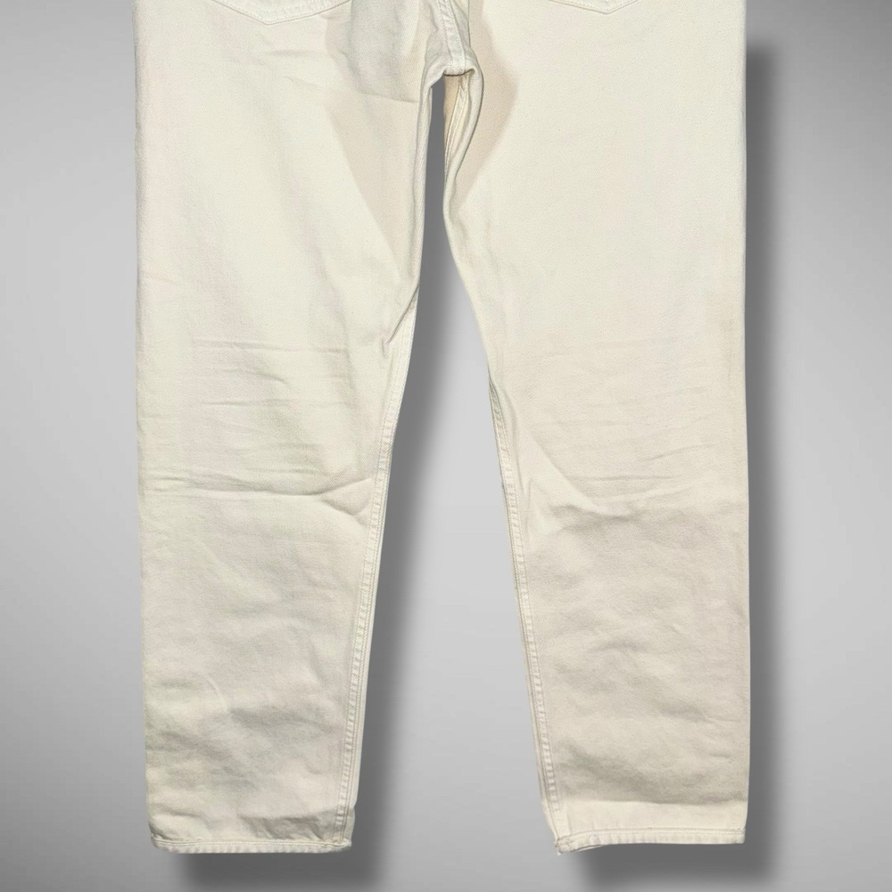 Helmut Lang Inside Out Oversized Boyfriend Jeans Womens‎ 25 Ivory Cream $345 NEW - Picture 8 of 12